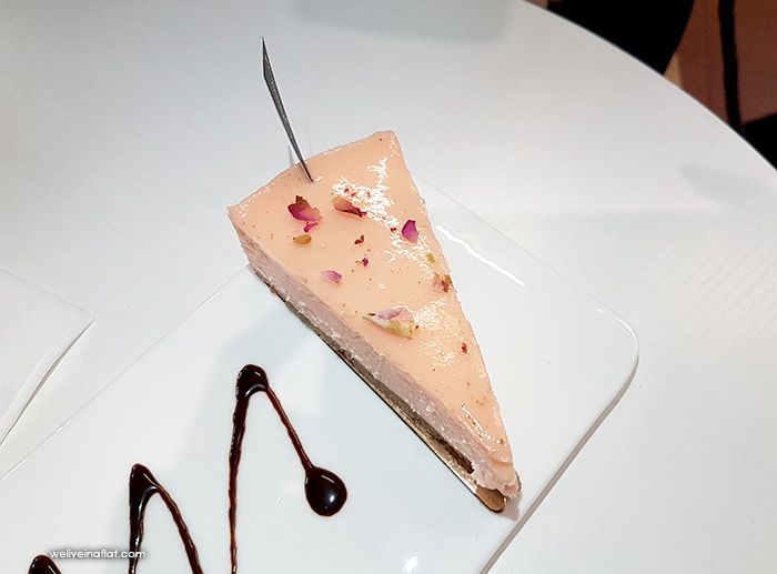 twenty grammes rosewater cheese cake