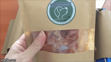 Crunchy Barkery Chicken Jerky in the Perrobox subscription dog box