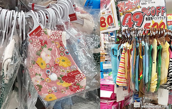 Pet clothes at Don Quijote, Osaka & Kyoto