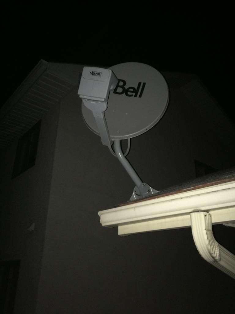 how to install bell satellite dish