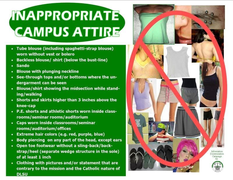 [Discipline Office] DRESS CODE POLICY, May 21, '09 10:50 AM