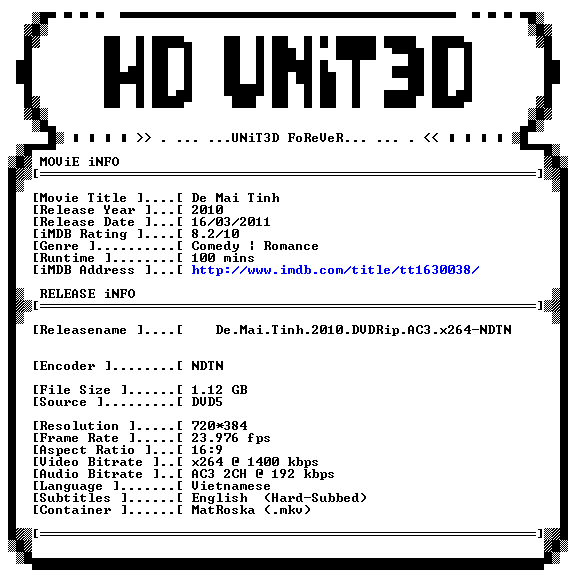 De Mai Tinh 2010 DVDRip AC3 x264-NDTN