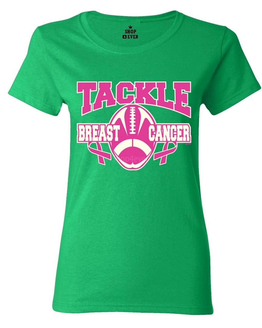 Tackle Breast Cancer Women's T-Shirt Pink Ribbon Awareness ...