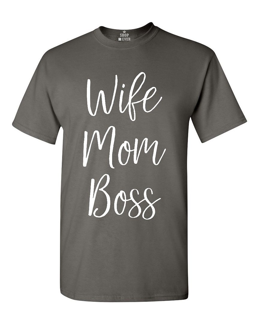 Wife Mom Boss T-shirt Mother's Day Mum Life New Mama Empower For Wife Fun Shirts - Picture 5 of 15