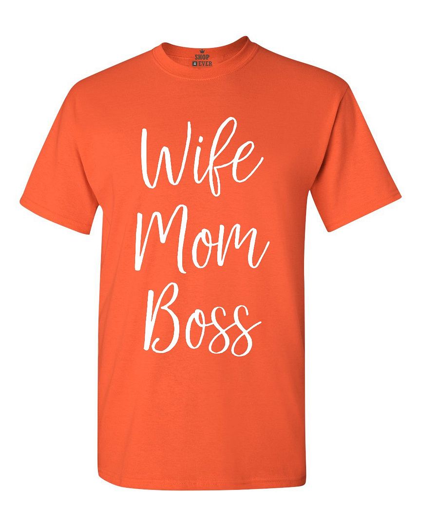 Wife Mom Boss T-shirt Mother's Day Mum Life New Mama Empower For Wife Fun Shirts - Picture 11 of 15