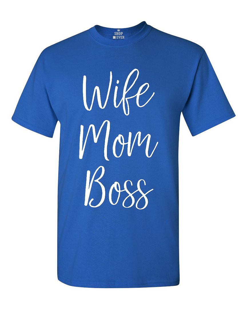 Wife Mom Boss T-shirt Mother's Day Mum Life New Mama Empower For Wife Fun Shirts - Picture 14 of 15