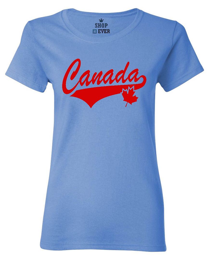 Canada Leaf w/Maple Women's TShirt Country Pride Canadian Flag Shirts eBay