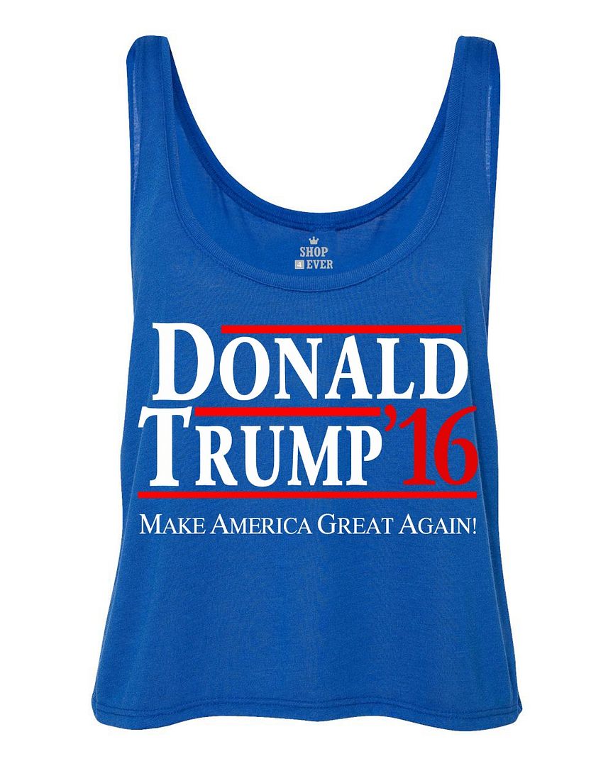Donald Trump 2016 Boxy Tank Top Make America Great Again Political Tank