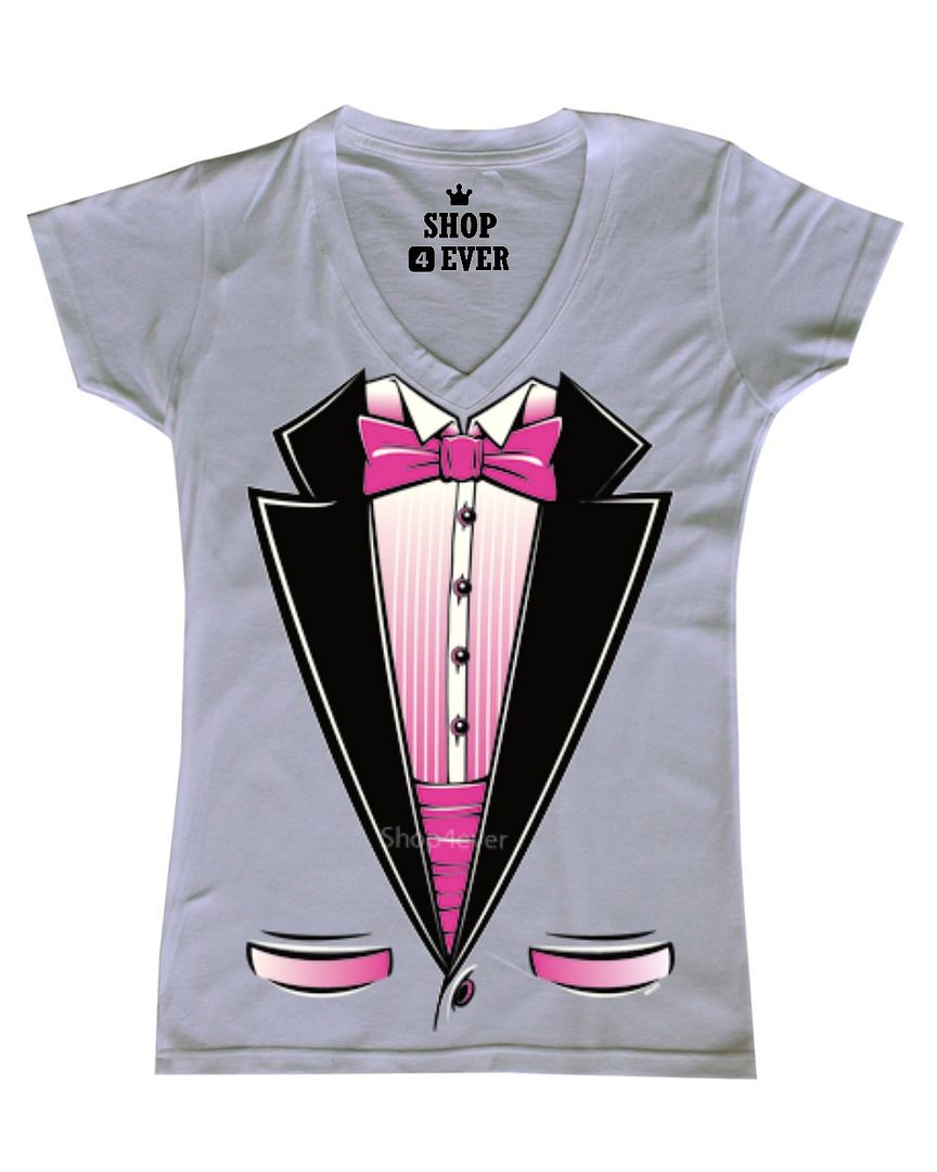 pink tuxedo t shirt