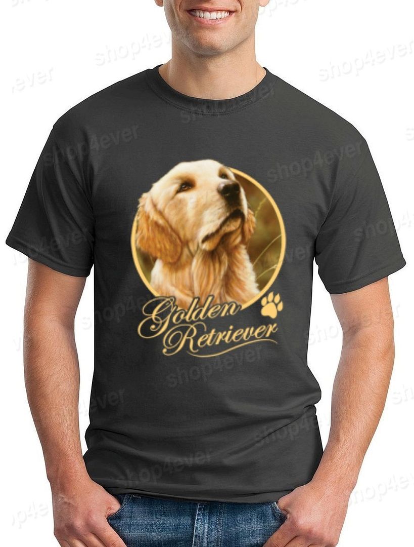 Golden Retriever Dog Tshirt Paw Print Animal Lover Shirts eBay