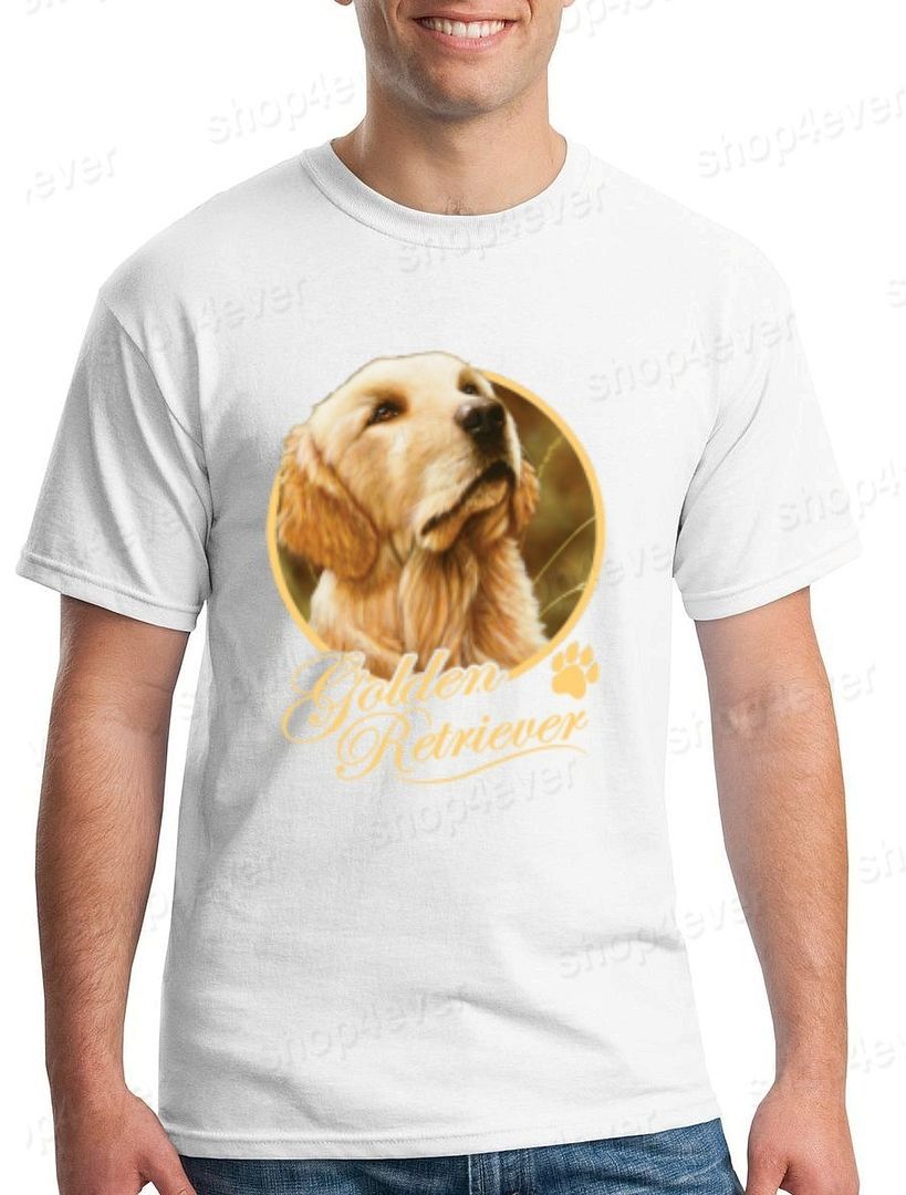 Golden Retriever Dog Tshirt Paw Print Animal Lover Shirts eBay