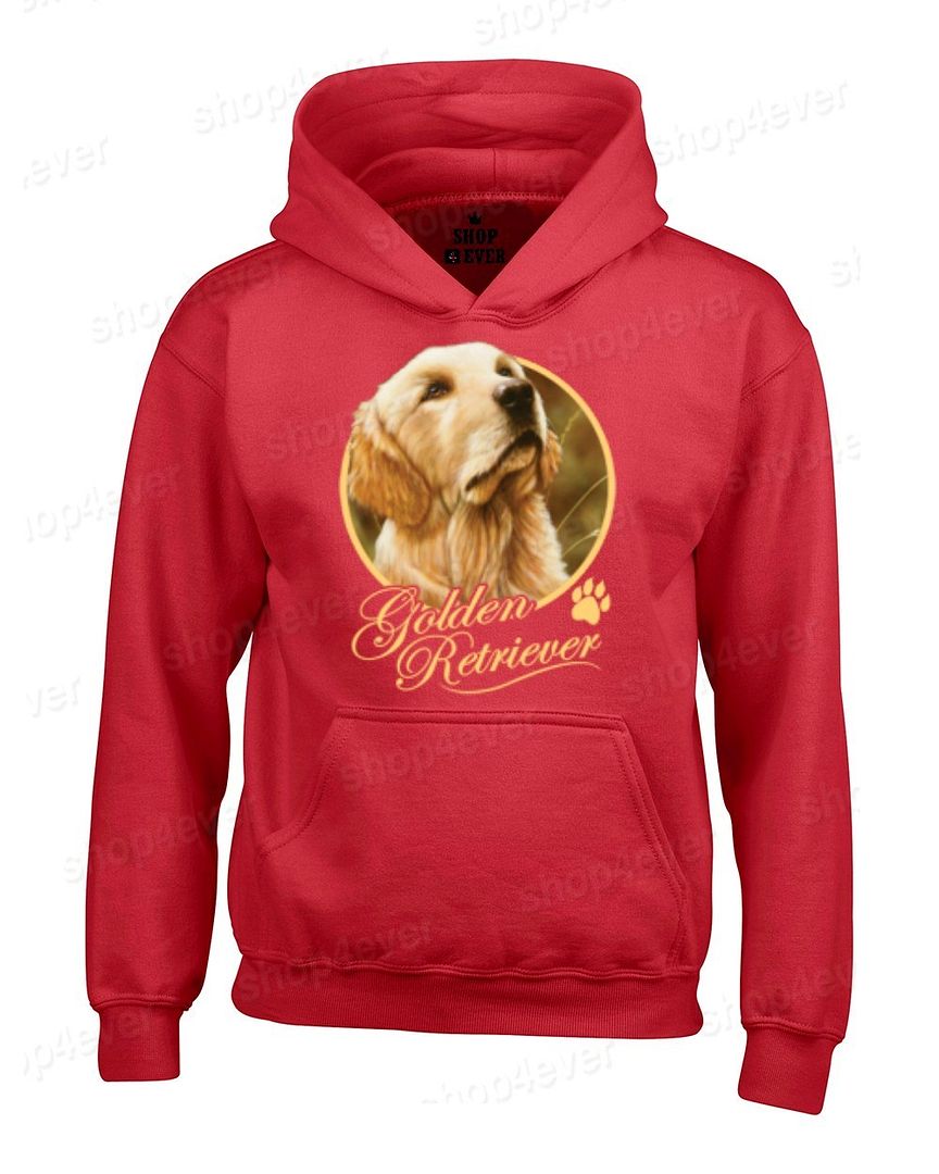 Golden Retriever Dog Hoodies Paw Print Animal Lover Sweatshirts eBay