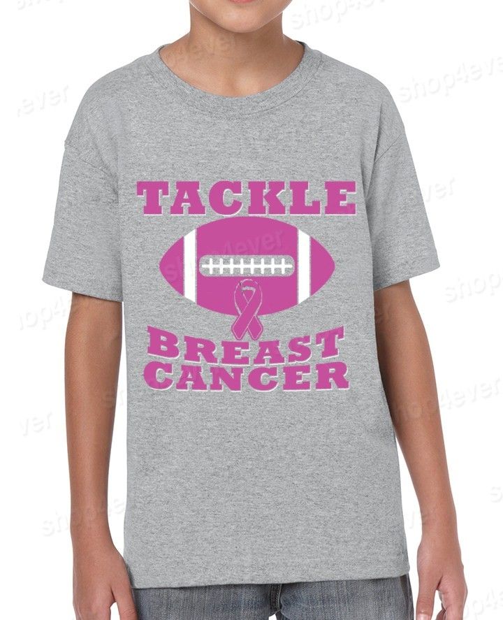 Tackle Breast Cancer Youth's T-Shirt Pink Awareness ...