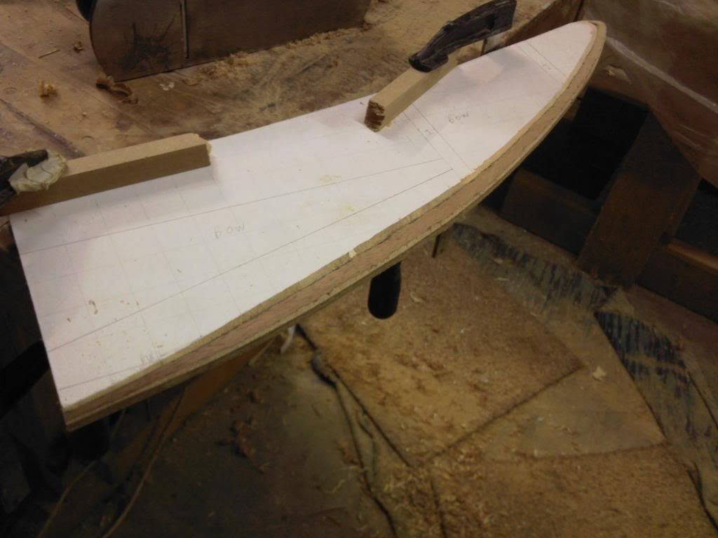 Next I made some supports up for the strongback beam and cut it to