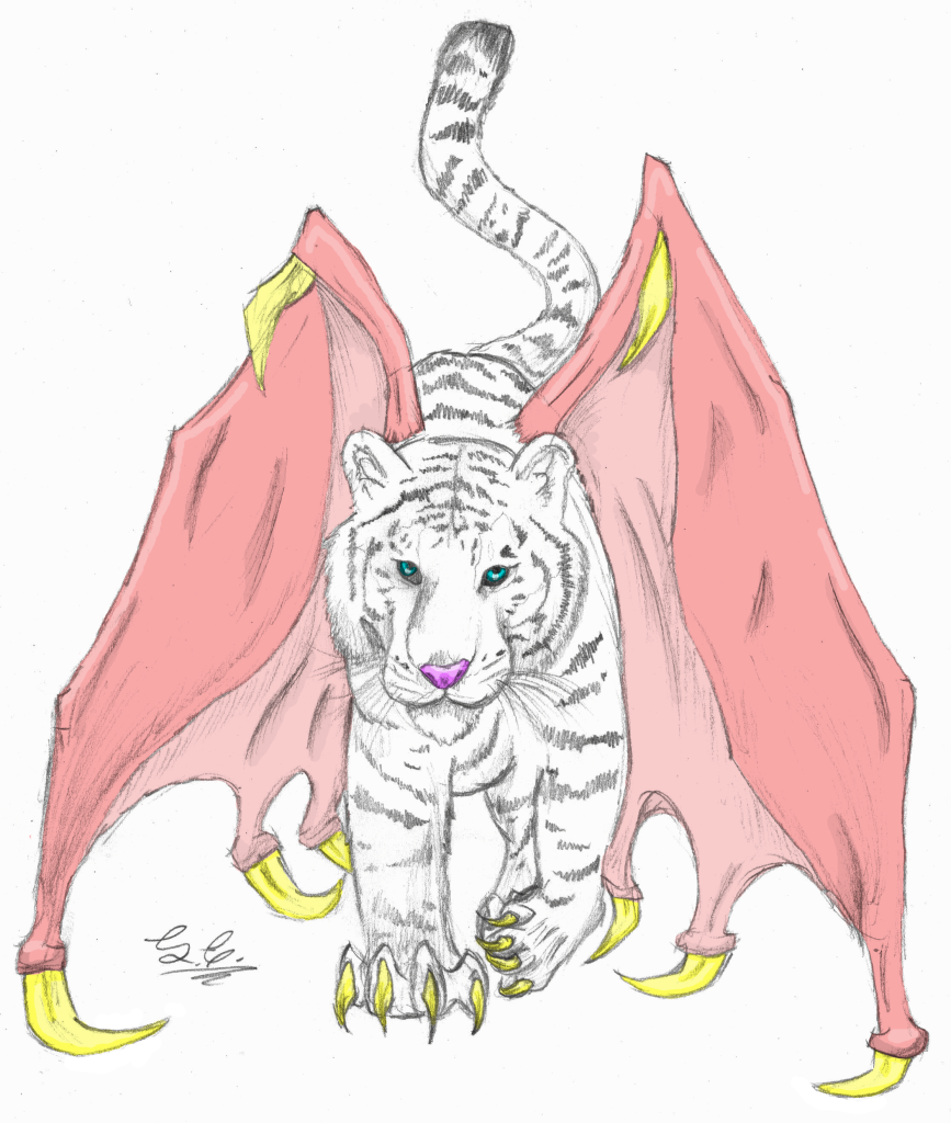dragontigercreaturesketchcoloured.png picture by samanthacannon