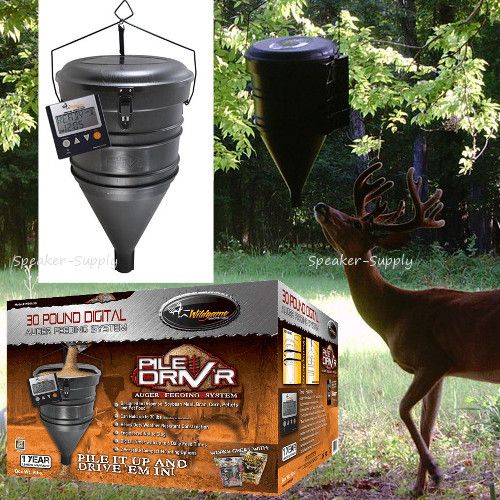 Wild Game Innovations Pile Driver Driv'r Hanging Deer Game Feeder 30lb