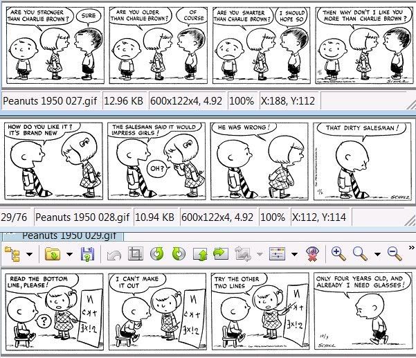 peanuts,1950,comics