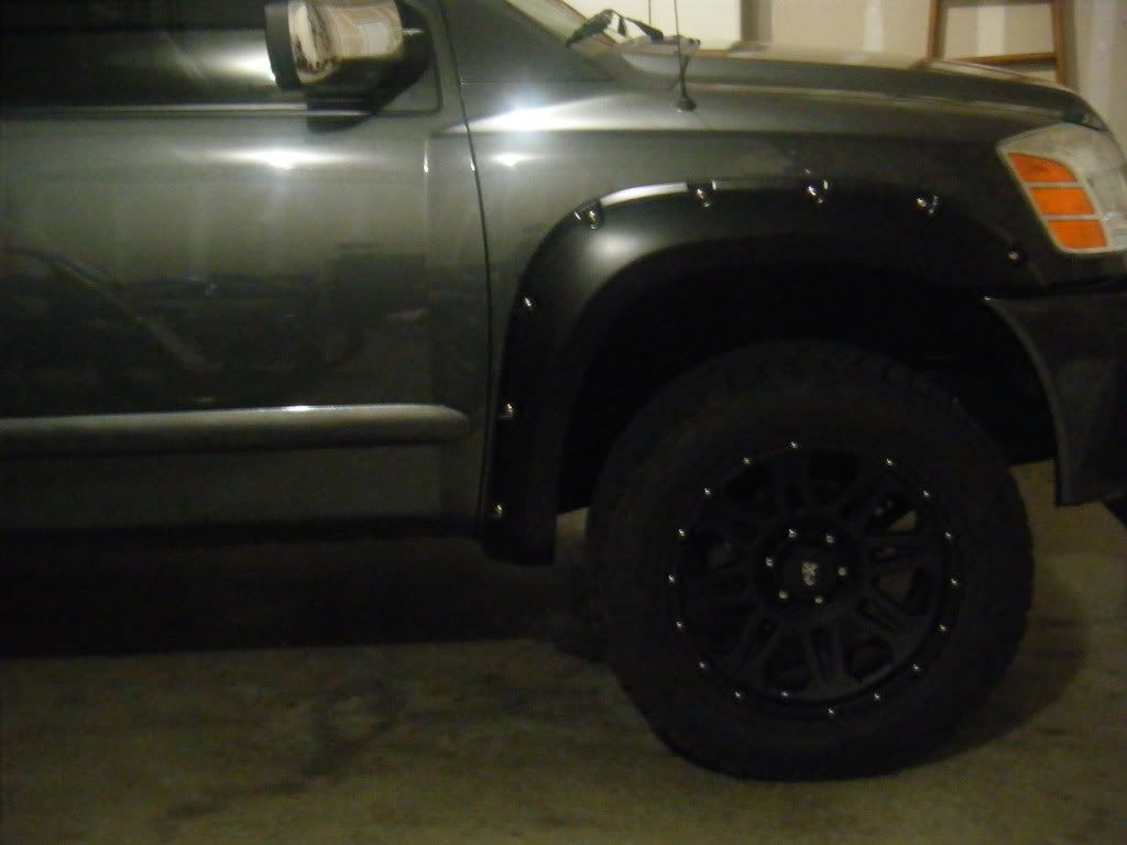 Nissan titan fender flares pocket style #5