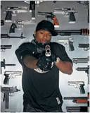 50 cent holding gun