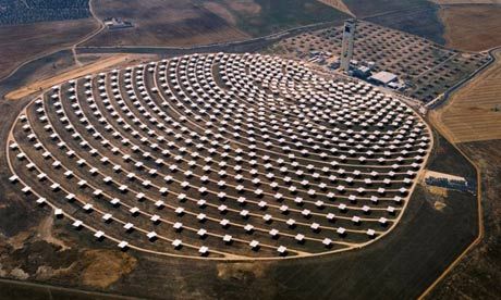 Concentrating solar plant