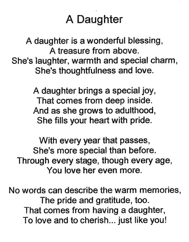 A Daughter Poem Pictures, Images and Photos