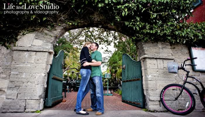 downtown st augustine engagement session
