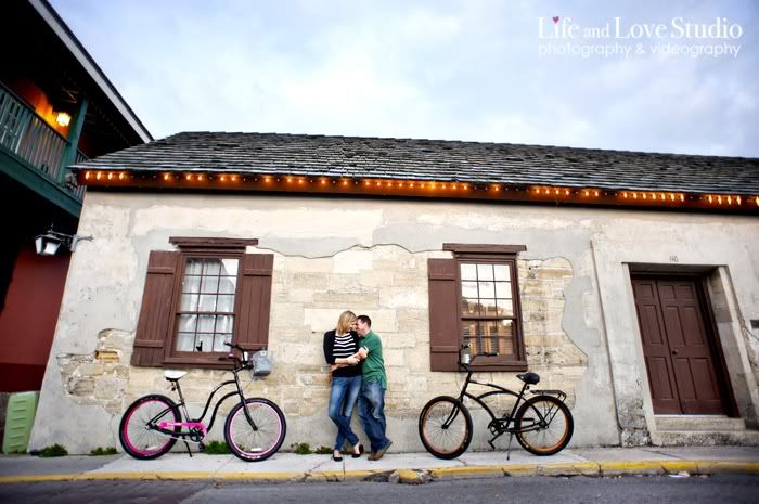 downtown st augustine engagement session
