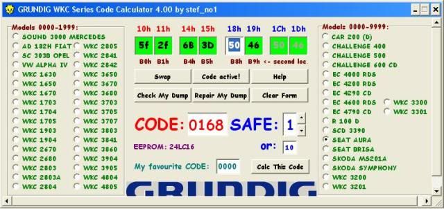 Número De Serie De Grundig Código Calculadora V1.00