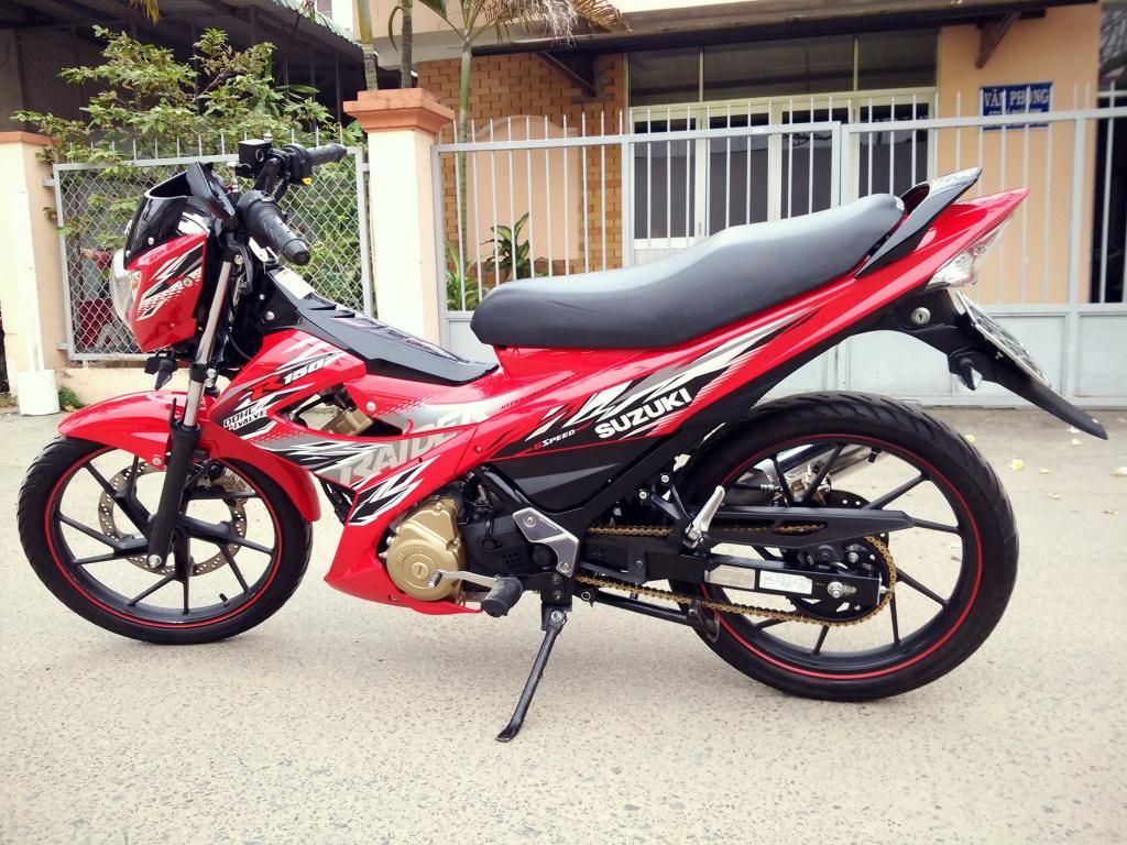 Bán Suzuki Raider 150 màu đỏ cuối 2014 , xe đẹp mới 99%