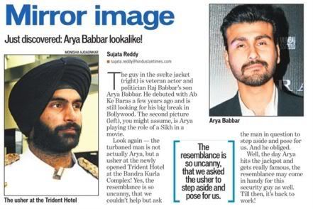 [Image] Crazy Sam's Bloginess: Arya Babbar Look-Alike