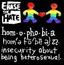 [Image] Crazy Sam's Bloginess: Homophobia - Insecurity about being heterosexual