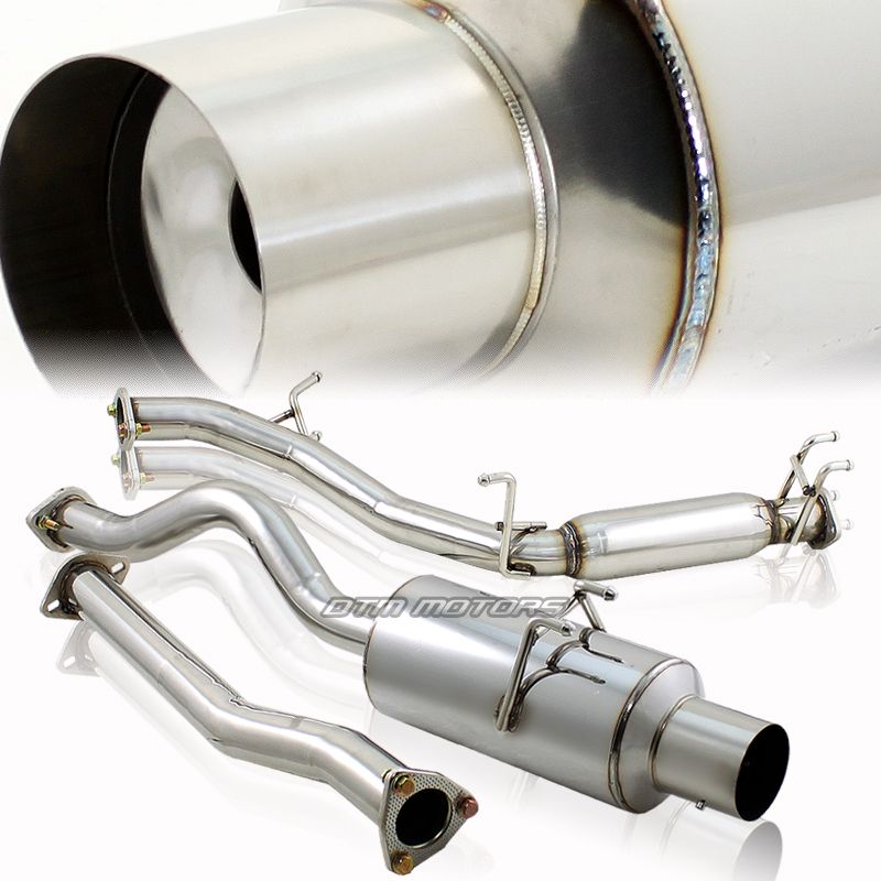 4" N1 Tip Muffler Catback Exhaust System For 20062011 Honda Civic Si