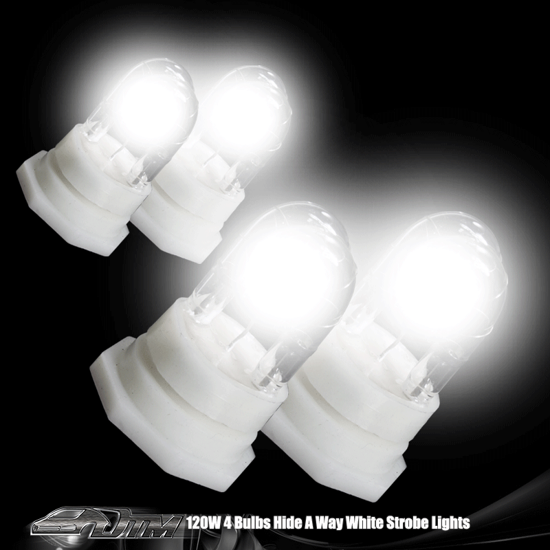 Purchase White 4 Bulb 120W HID Hide A Way Emergency Warning Strobe