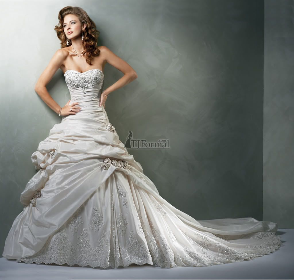 Maggie Sottero strapless wedding dress