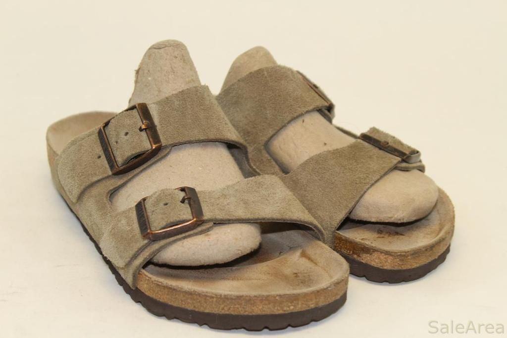 ... Womens 38 7 Arizona Made in Germany Suede Leather Sandal Shoes g