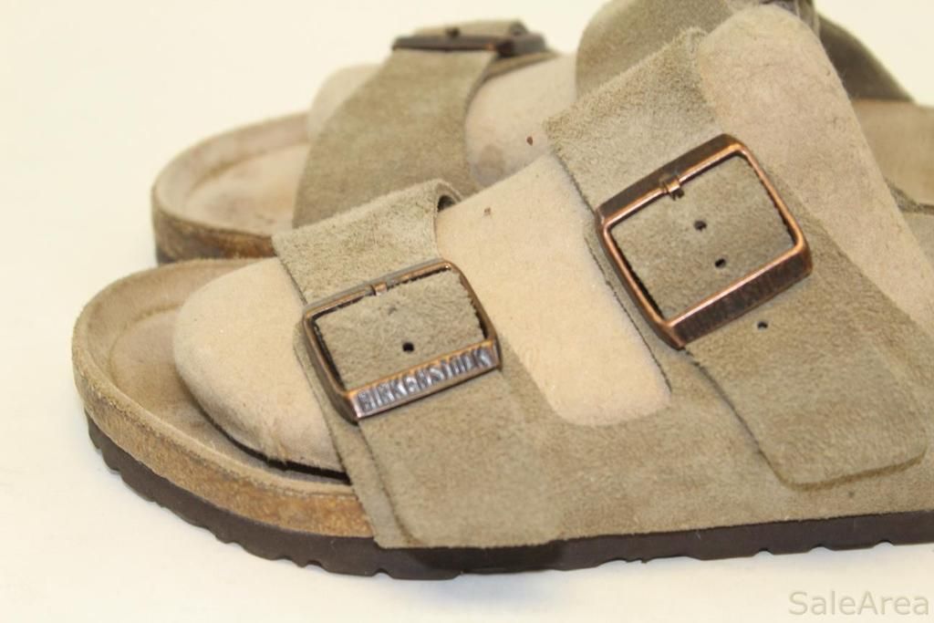 ... Womens 38 7 Arizona Made in Germany Suede Leather Sandal Shoes g