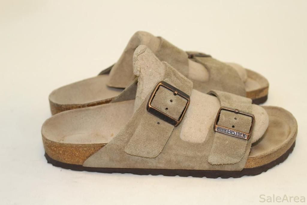 ... Womens 38 7 Arizona Made in Germany Suede Leather Sandal Shoes g