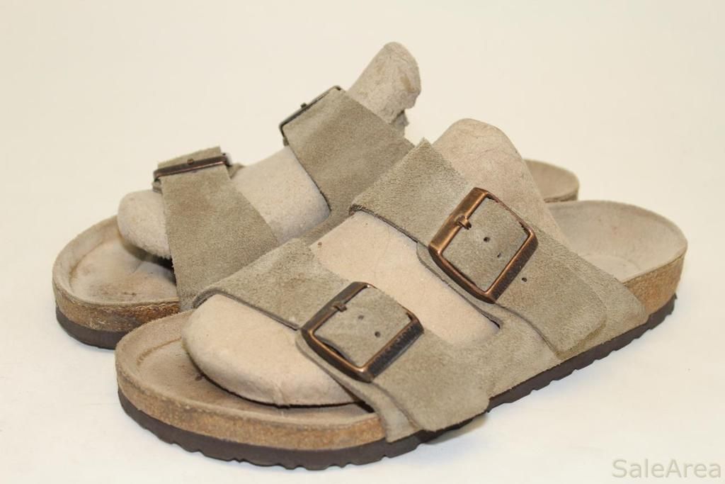 ... Womens 38 7 Arizona Made in Germany Suede Leather Sandal Shoes g