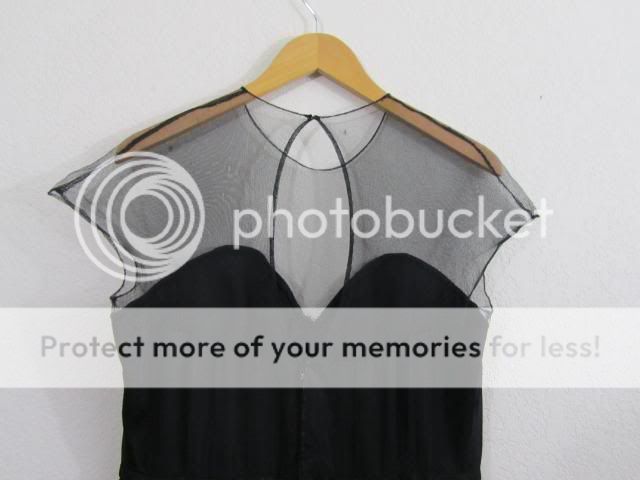 Vintage 40s 50s French Couture Dress Designer ROBERT PIGUET Black 