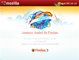 certificado Firefox Download Day