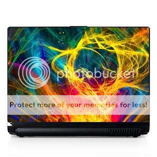 Laptop Computer Skin Fits PC or Mac Light Show 047