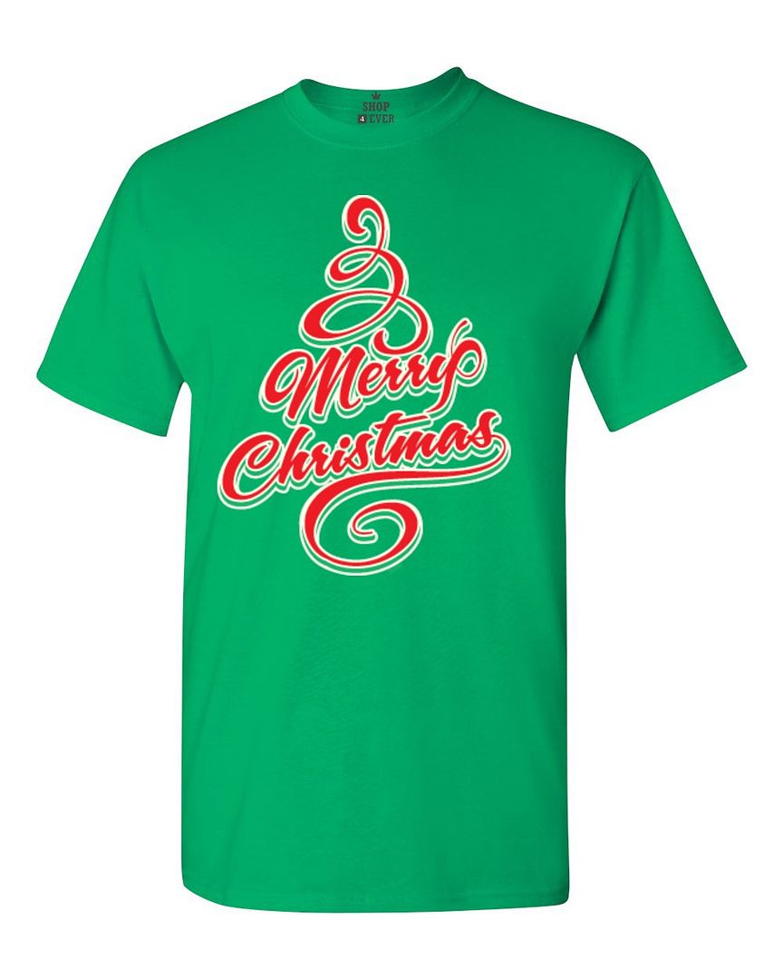 Merry Christmas Tree T-shirt Santa Holiday Funny Xmas Gift Shirts