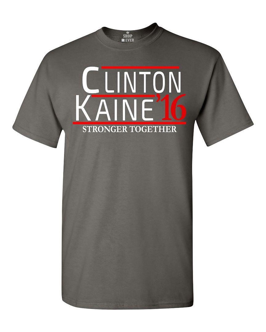 Clinton Kane 16 Multicolor Stronger Together T-shirt Hillary Shirts | eBay