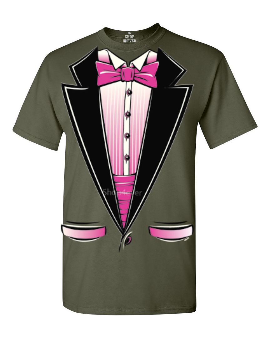 Neon Pink Tuxedo T-shirt Humor Wedding Party Funny Tux Shirts | eBay