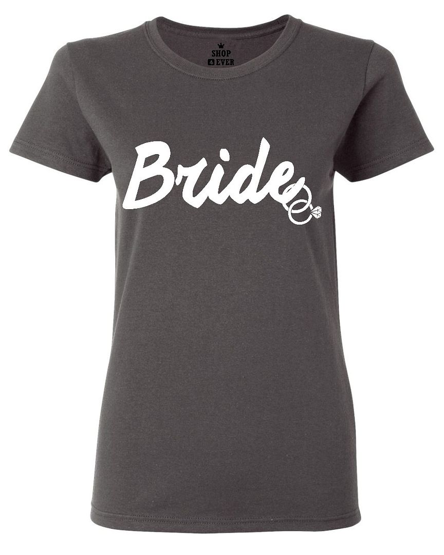 Bride White Women's T-Shirt Wedding Marriage Bachelorette Party Shirts ...