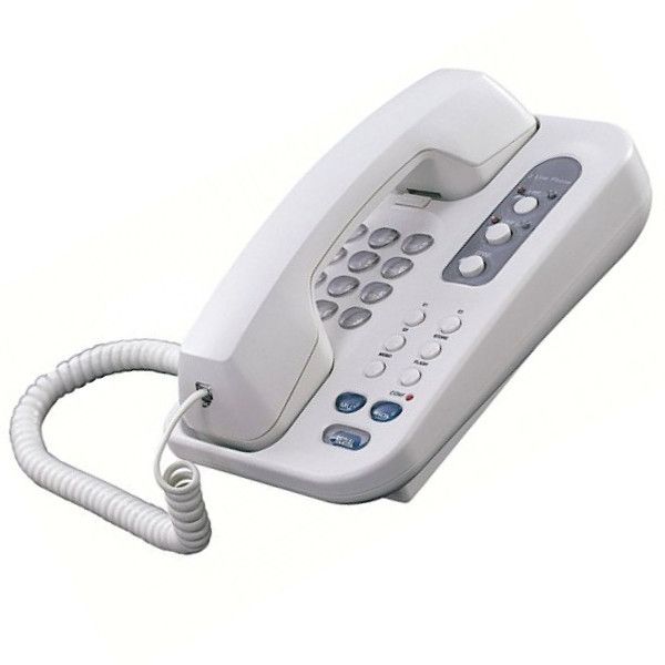 NorthWestern Bell 2 Line Basic Corded Desk Wall Phone Telephone White