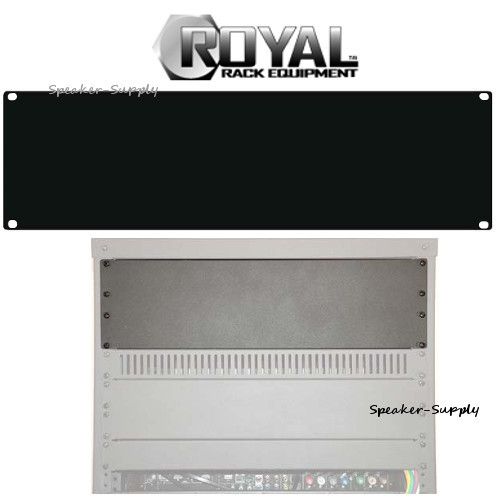 Royal Racks 1U Hidden Shelf Blank Cover Rack Mount Plate Panel AV Rack ROY1243