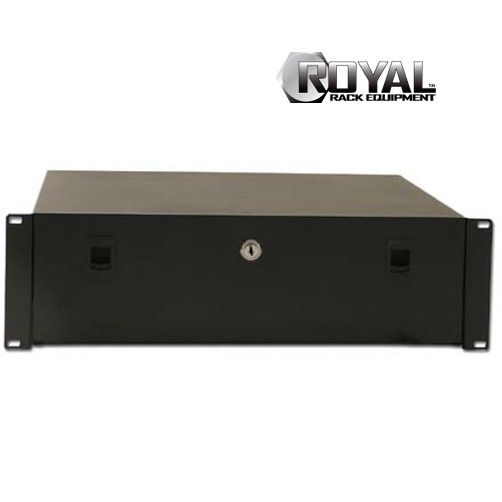 Royal Racks 3u Locking Sliding Drawer Storage Security Server
