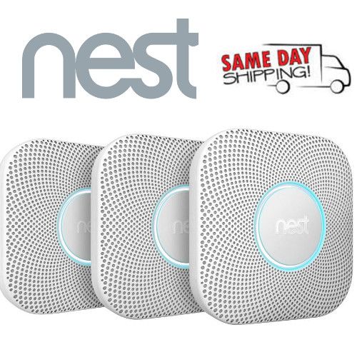 2 Pack Nest Protect Wired Smoke /& Carbon Monoxide Detector Alarm 2nd S3005PWLUS