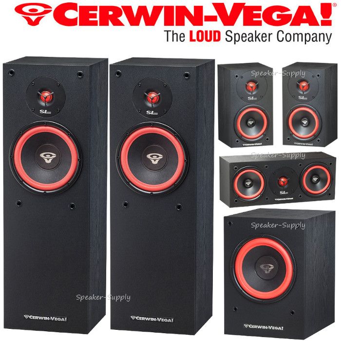 Cerwin Vega 5 1 Heimkino Paket Sl Serie Sl 8 Sl 5m Sl 25c Sl 10s